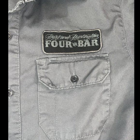 Mens small/S Hart and Huntington short sleeve button up shirt, men’s top - Picture 4 of 9